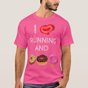 Camiseta Adoro correr e donuts