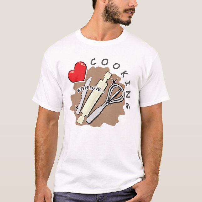 Camiseta Adoro cozinhar (Frente)