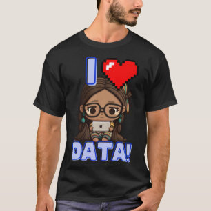Camiseta Adoro Dados - Indígenas STEM Estudando Rapariga Pu