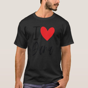 Camiseta Adoro Dana Name Personalizado Mulher Bff Frien