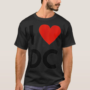 Camiseta Adoro DC Heart District of Columbia Love Fan Appa