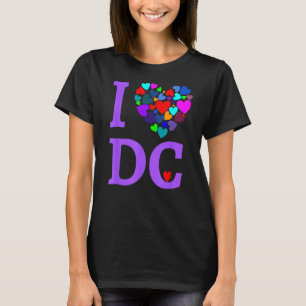 Camiseta Adoro DC T Shirt Heart Design Washington D.C. Shi
