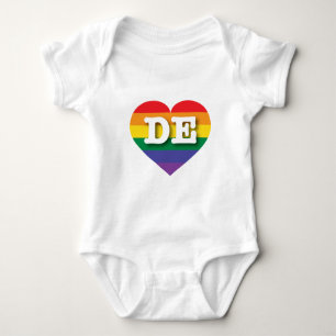 Camiseta Adoro Delaware Rainbow Heart
