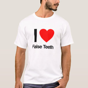 Camiseta adoro dentes falsos