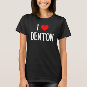 Camiseta Adoro Denton I Heart Denton TX USA Holiday Viagem
