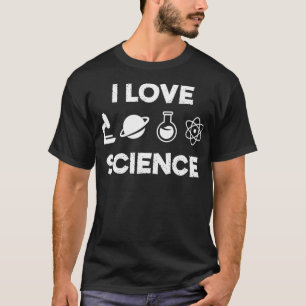 Camiseta Adoro Design mínimo de ciência