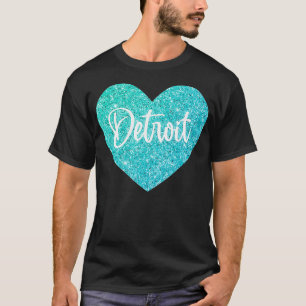 Camiseta Adoro Detroit Michigan USA Heart