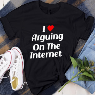 Camiseta Adoro Discutir Na Internet Engraçado Cronicamente