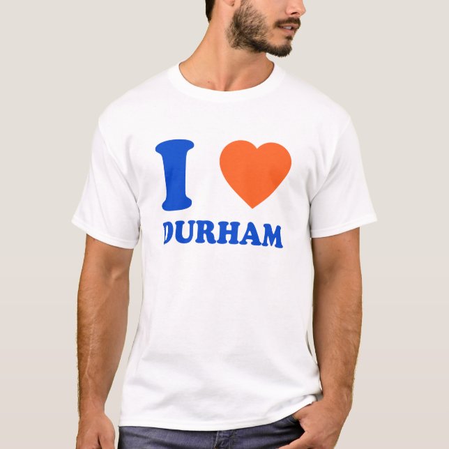 Camiseta Adoro Durham Heart NC Bull City Gift (Frente)