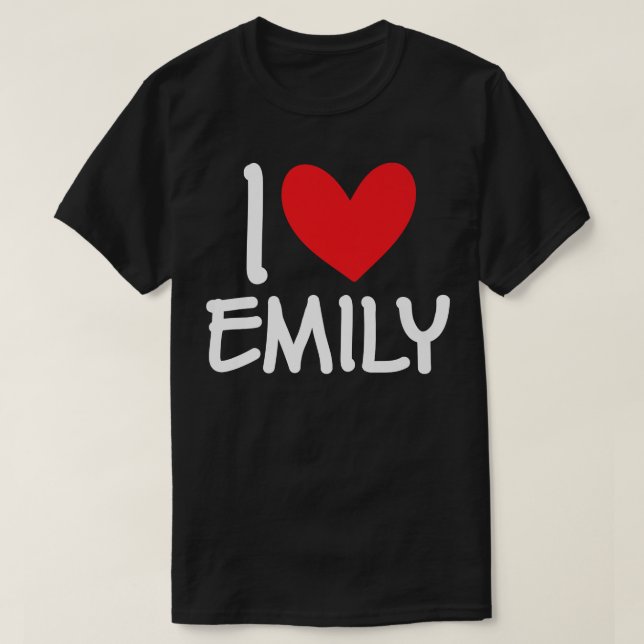 Camiseta Adoro Emily Name Personalised Girl Woman BFF Frie (Frente do Design)