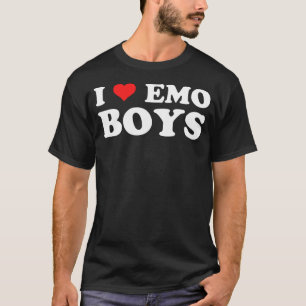 Camiseta Adoro Emo Boys Gótico Grunge Alt 2000s Punk Cena E