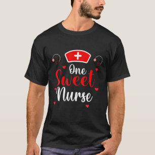 Camiseta Adoro Enfermeira Valentine Day Stethoscope Enferma