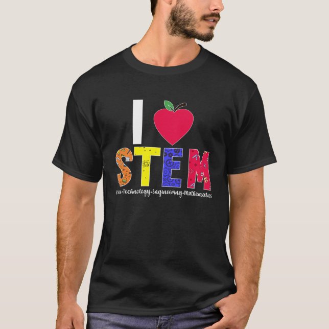 Camiseta Adoro Engenharia de Ciência de Professores STEM (Frente)