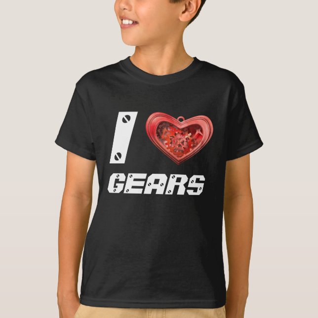 Camiseta Adoro engrenagens (Frente)
