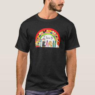 Camiseta Adoro Ensinar De Volta Ao Professor De Escola