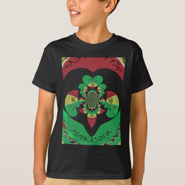 Camiseta Adoro Etiópia Caleidoscópio - Arte Massagista (Frente)