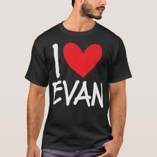 Camiseta Adoro Evan Name Personalised Men Cara BFF Amigo H