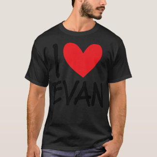 Camiseta Adoro Evan Name Personalised Men Cara BFF Amigo H