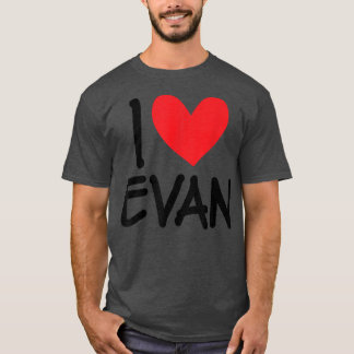 Camiseta Adoro Evan Name Personalised Men Cara BFF Amigo H