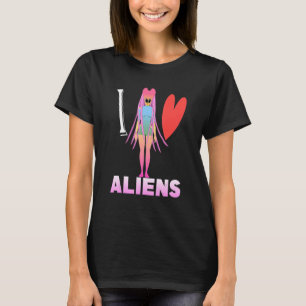 Camiseta Adoro Ficção Científica de Aliens