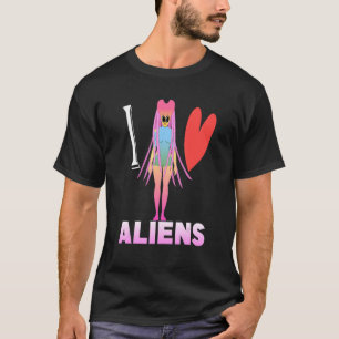 Camiseta Adoro Ficção Científica de Aliens