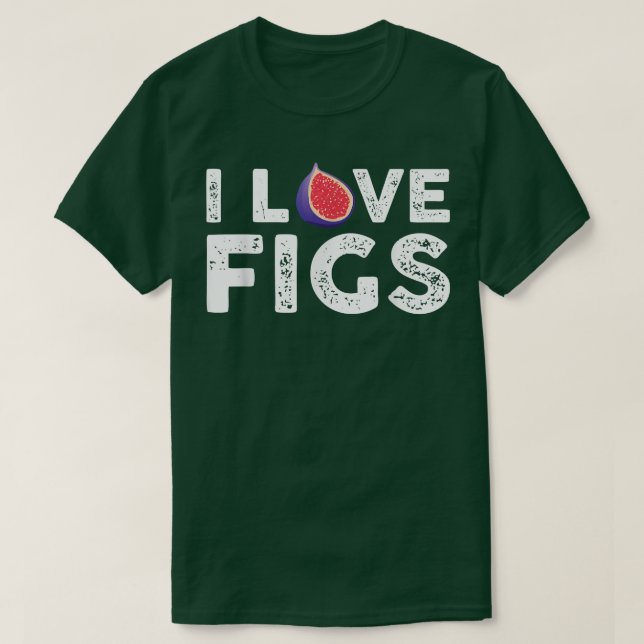 Camiseta Adoro Figos De Figo Vegetariana (Frente do Design)