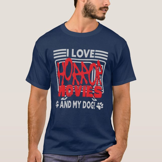 Camiseta Adoro Filmes De Ódio E Cachorro (Frente)