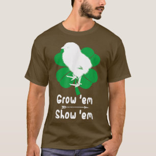 Camiseta Adoro Galinhas Crescentes, Mostrando Coelhinhos De