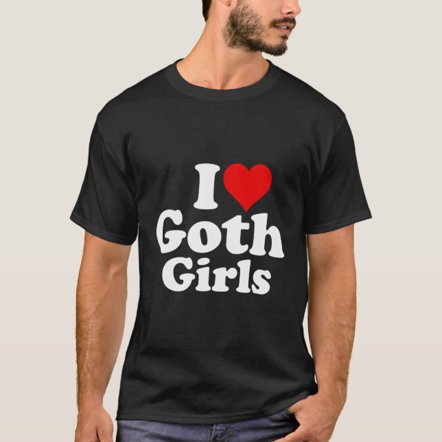 Camiseta Adoro Garotas Góticos (Frente)