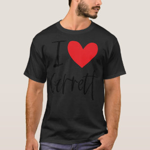 Camiseta Adoro Garrett Name Heart Personalised Men Cara BFF