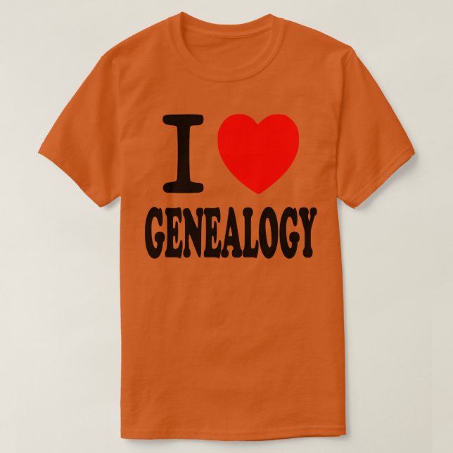 Camiseta Adoro genealogia (Frente do Design)