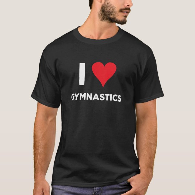 Camiseta Adoro ginástica de citação (Frente)