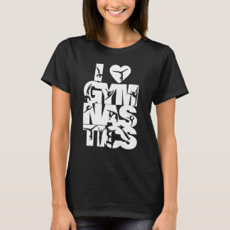 Camiseta Adoro ginástica Perfeita Score 10 Love Gymnasti