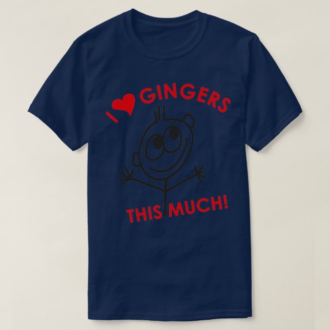 Camiseta Adoro Gingers Redhead (Frente do Design)