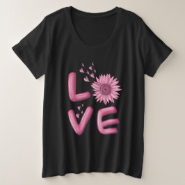 Camiseta Adoro Girassol Rosa