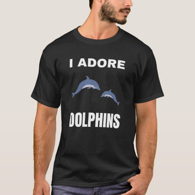 Camiseta Adoro golfinhos (Frente)