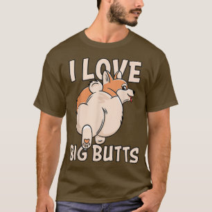 Camiseta Adoro grandes Bumbuns, proprietários de corgi boni