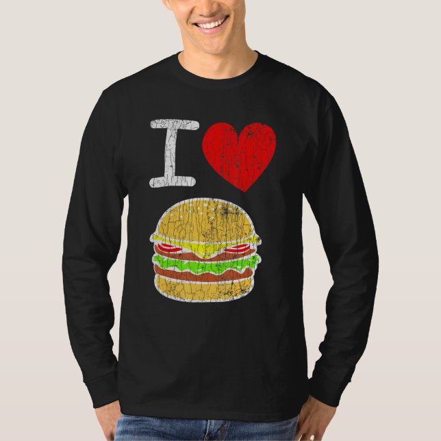 Camiseta Adoro Hamburger Cheeseburger Graphic (Frente)