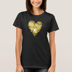 Camiseta Adoro Hamilton Heart Para Jovens Jovens