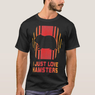 Camiseta Adoro Hamsters Retro Estilo Vintage 80s