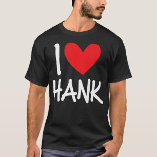 Camiseta Adoro Hank Name Personalizado Men Cara BFF Amigo H