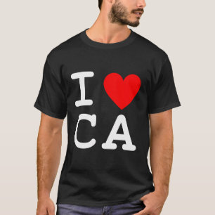 Camiseta Adoro Heart California State Ca Souvenir Gift