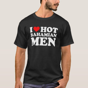 Camiseta Adoro Homens Quentes das Bahamas