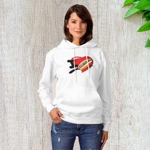 Camiseta Adoro Hotdog Mulheres Hoodie