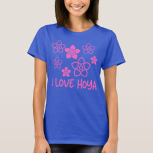 Camiseta Adoro Hoya Plant Collector Rosa Floral Hoya Lover