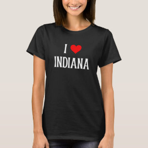 Camiseta Adoro Indiana I Heart Indiana EM Holiday Viagem S