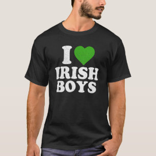 Camiseta Adoro Irlandeses Ruas Engraçadas Patrick S Day Hea
