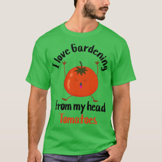 Camiseta adoro jardinagem de tomate-cabeça (11)