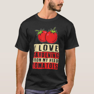 Camiseta Adoro Jardinagem De Tomates De Cabeça Vegetais G