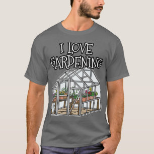 Camiseta Adoro Jardinagem Dia de as mães de Estufa Mãe Gran